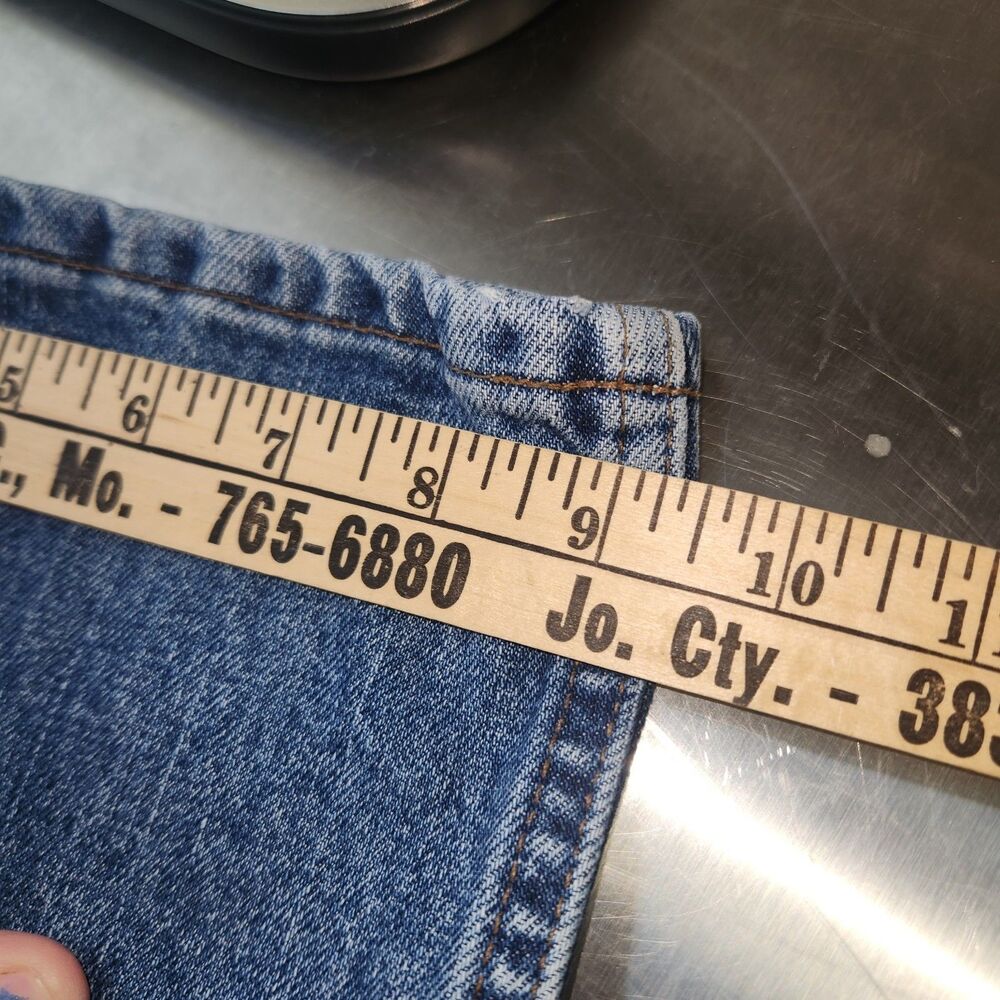 Harley Davidson Medium Blue Wash Denim Jeans Women's Size 12 LONG Boot Cut - Picture 12 of 13